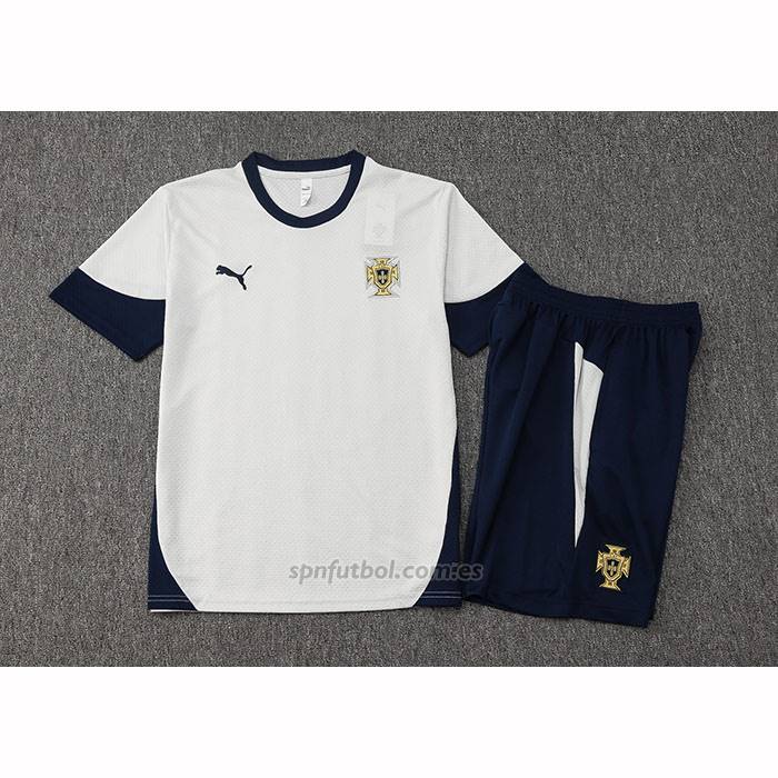 Chandal del Portugal Manga Corta 2024-2025 Blanco - Pantalon Corto